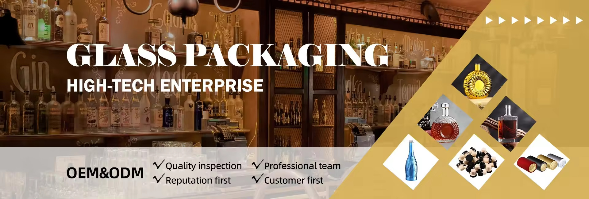 qualité bouteille en verre de vin usine